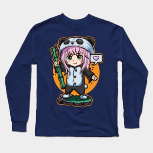 Panda Anime Costume Long Sleeve T-Shirt